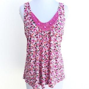 Candie’s White Floral Sequin Top